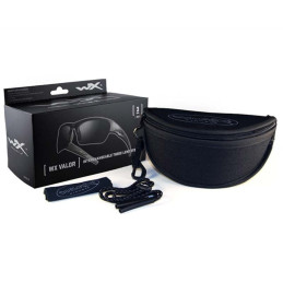 Pack Lunettes Balistiques Valor WILEY X Noir Mat Incolore/Fumé