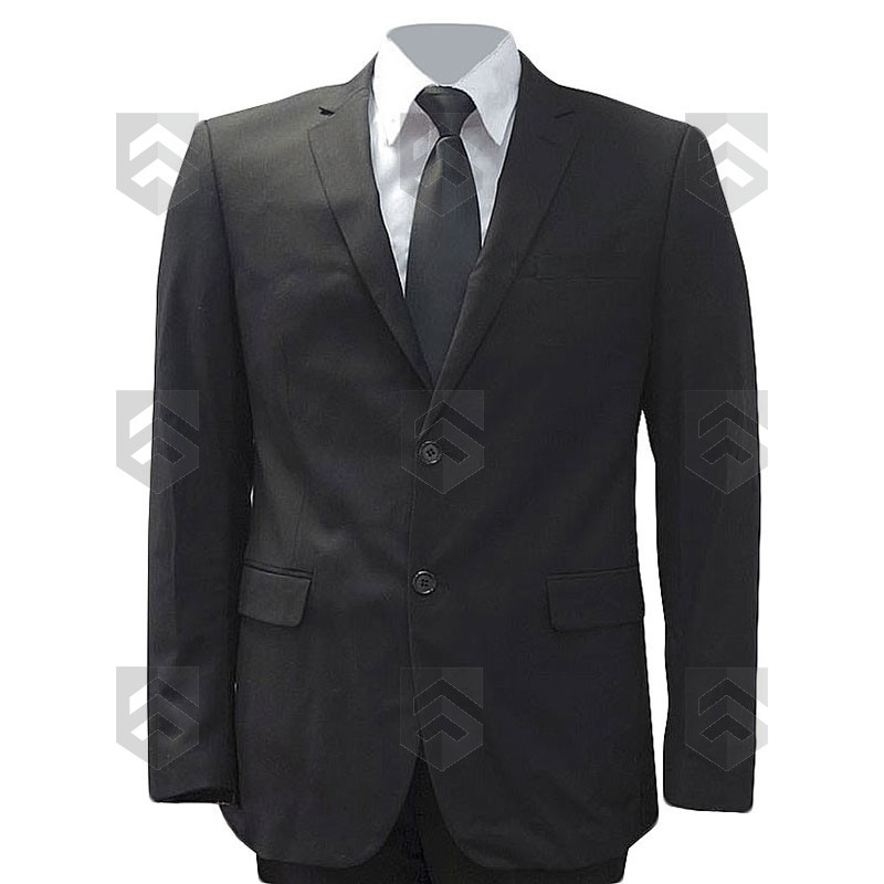 Veste de Costume Coupe Ajustée Noire Patrol