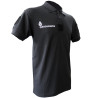 Polo Gendarmerie Départementale Respirant Noir Imprimé avec Velcro Homme