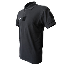 Polo Gendarmerie Départementale Respirant Noir Imprimé avec Velcro Homme