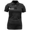 Polo Gendarmerie Départementale Respirant Noir Imprimé avec Velcro Femme