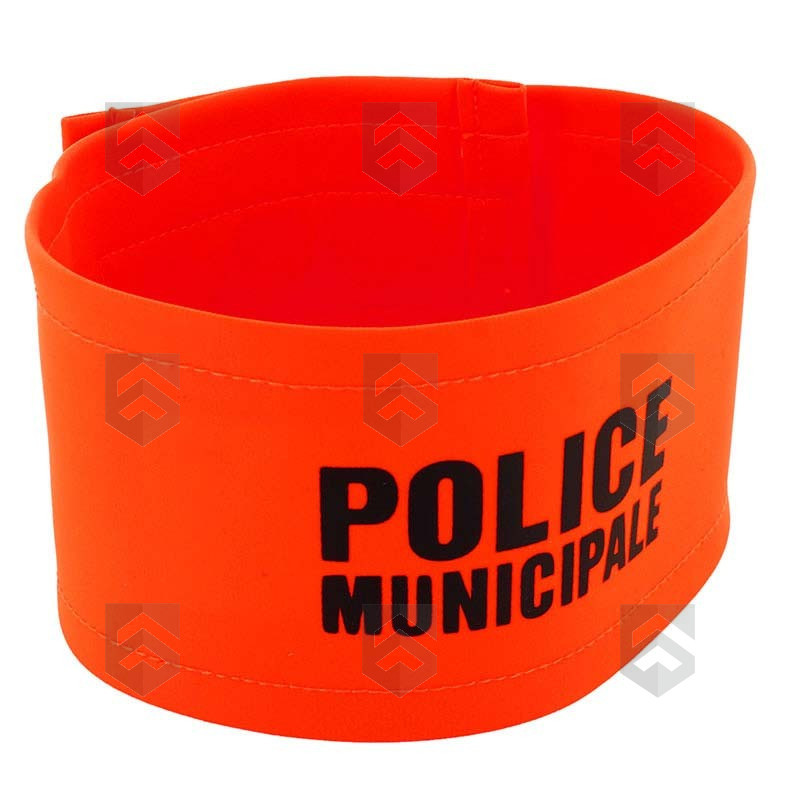 Brassard Police Municipale Fluo Orange