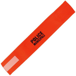 Brassard Police Municipale Fluo Orange