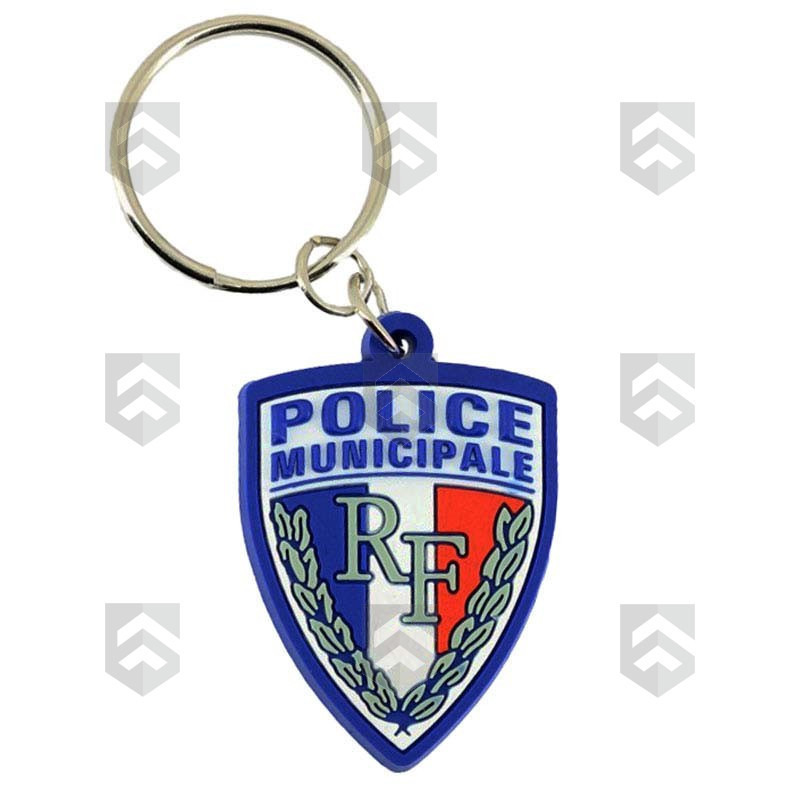 Porte-clés Gomme 3D Police Municipale