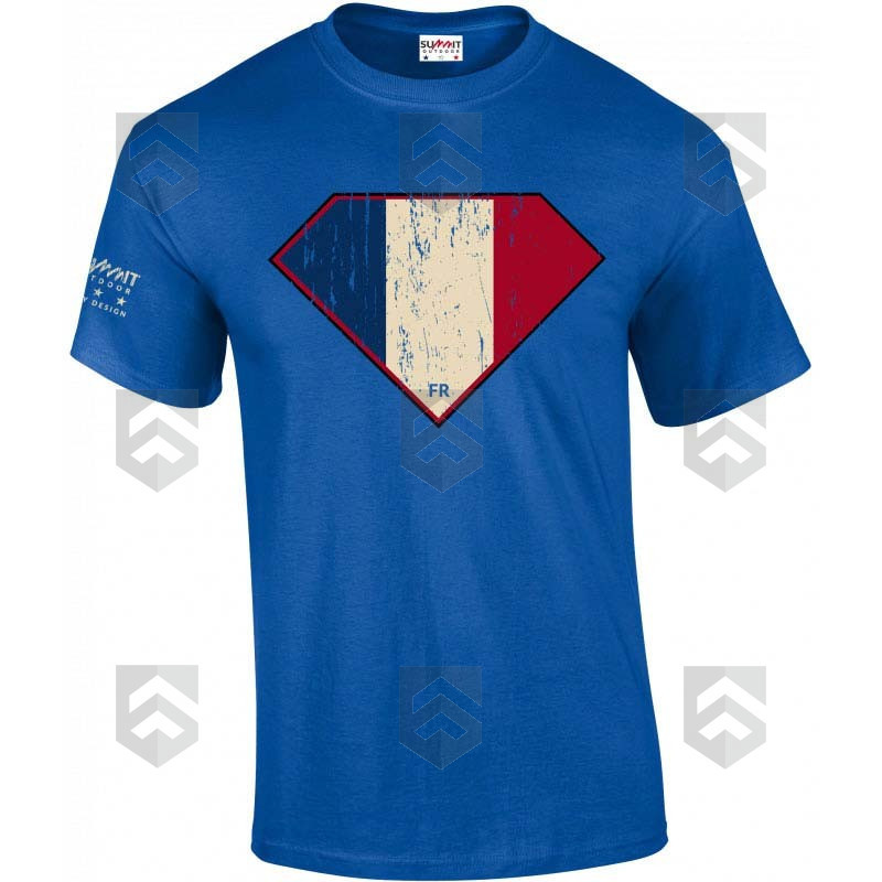 T-shirt manches courtes Summit Outdoor FRENCH DIAMOND Bleu