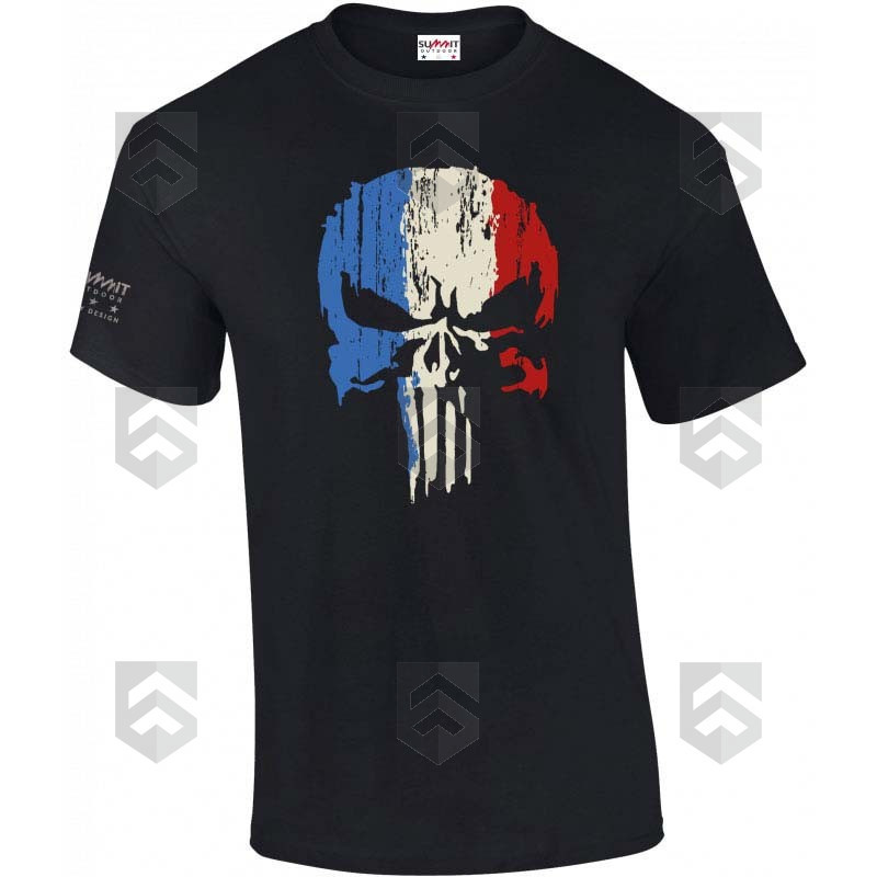 T-shirt manches courtes Summit Outdoor PUNISHER Noir