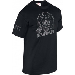 T-shirt manches courtes Summit Outdoor POLICE DPT Noir