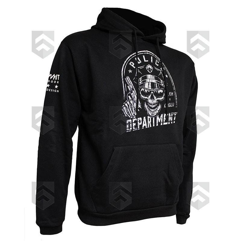 Sweat à capuche Summit Outdoor POLICE DPT Noir