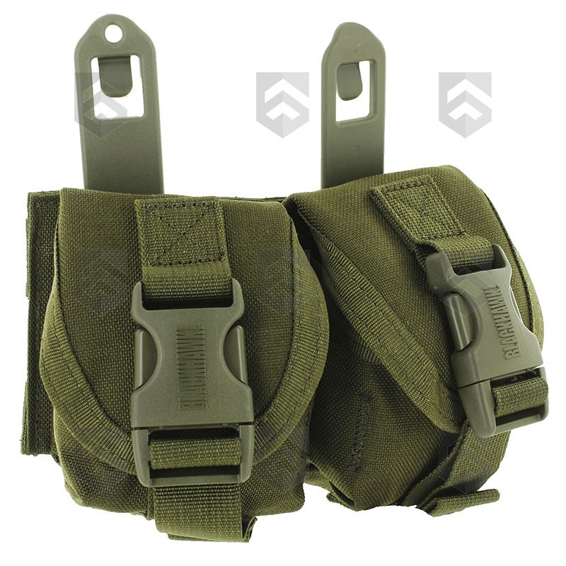 Porte-Grenades à fragmentation Double Blackhawk Vert OD