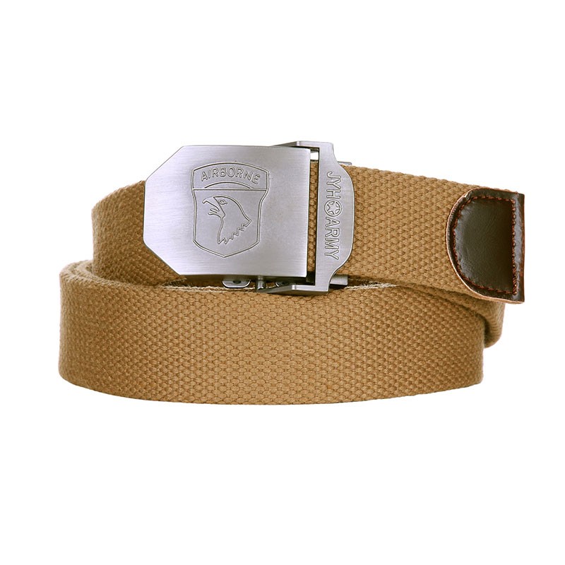 Ceinture Extérieure Toile Militaire Unisexe - Collection 2025 | Pour Homme, Femme, Entraînement, Randonnée | Boucle En Alliage