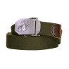 Ceinture Militaire Boucle Gravée US Marines Vert OD