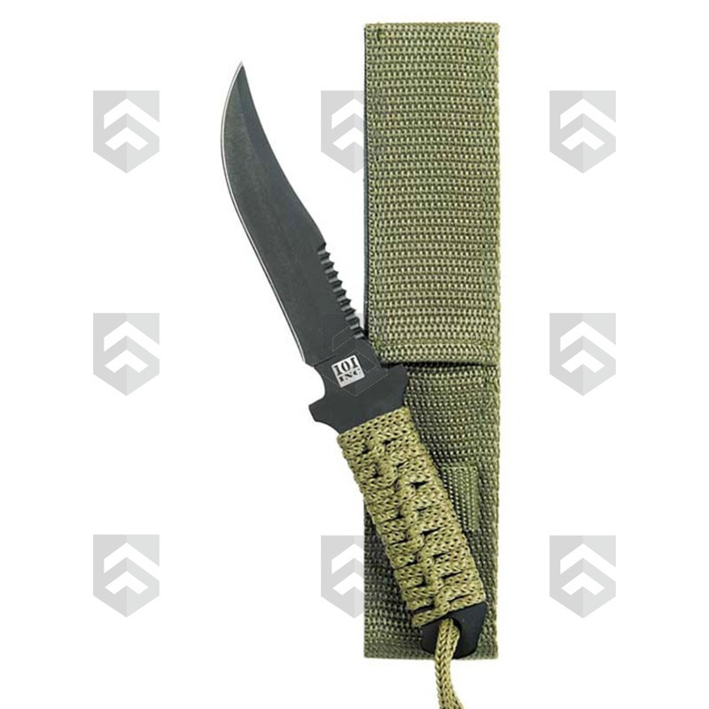 Couteau de Combat Recon 7" 101 INC Vert OD Type B