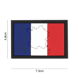 Patch 3D Drapeau France Tricolore