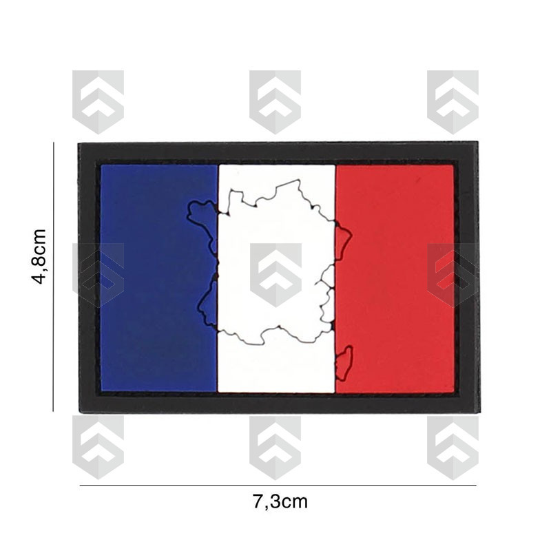 Patch 3D Drapeau France Tricolore