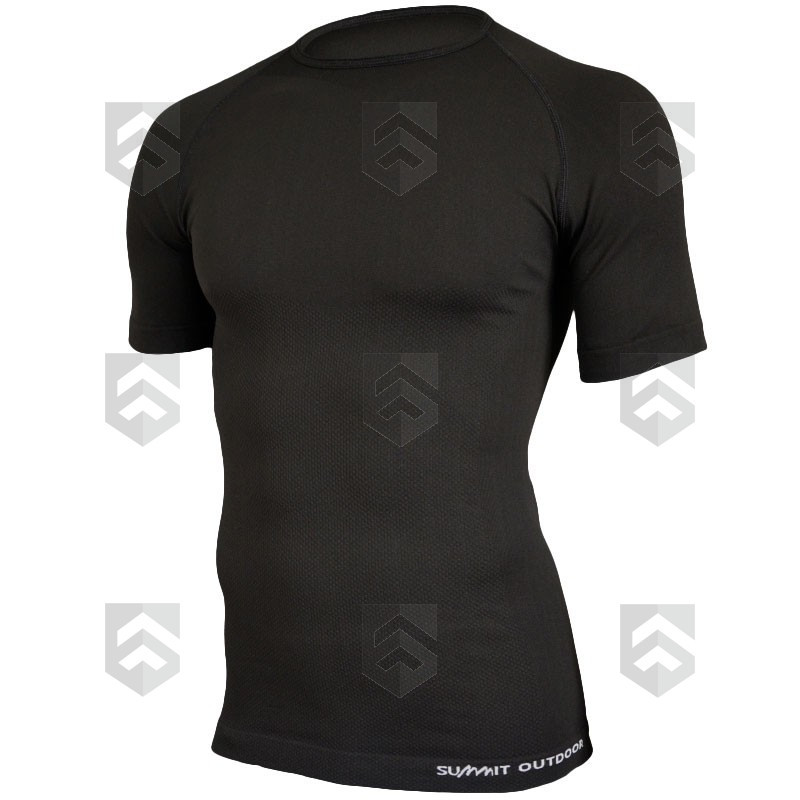T-shirt Manches Courtes Technical Line Summit Outdoor Noir