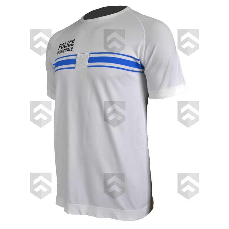 T-shirt Police Municipale Technical Line Summit Outdoor Blanc