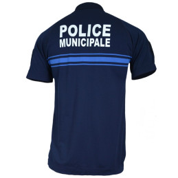 Polo Police Municipale Respirant Technical Line Summit Outdoor Bleu Marine