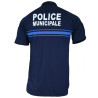 Polo Police Municipale Respirant Technical Line Summit Outdoor Bleu Marine