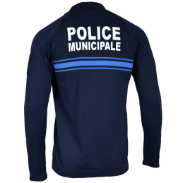 Polo Police Municipale Manches Longues Double Soft Technical Line Summit Outdoor Bleu Marine