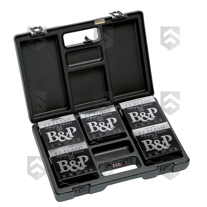 Mallette de luxe Negrini pour 125 cartouches avec coque interne