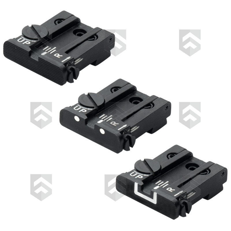 Mire arrière TPU ajustable LPA Sights pour Glock