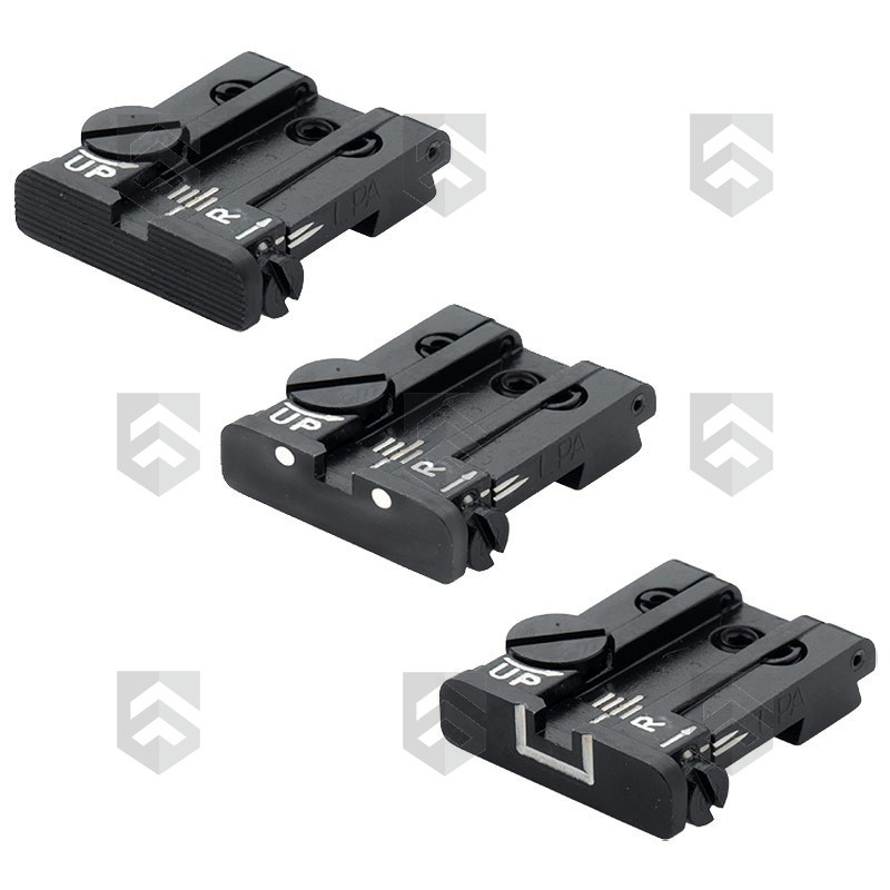 Mire arrière TPU ajustable LPA Sights pour Sig Sauer