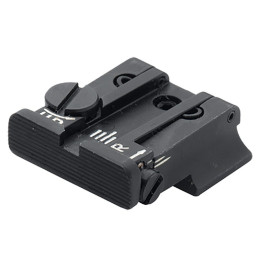 Mire arrière TPU ajustable LPA Sights pour Smith & Wesson Cal.10