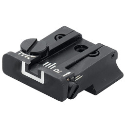 Mire arrière TPU ajustable LPA Sights pour Smith & Wesson Cal.10