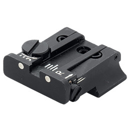 Mire arrière TPU ajustable LPA Sights pour Smith & Wesson Cal.10
