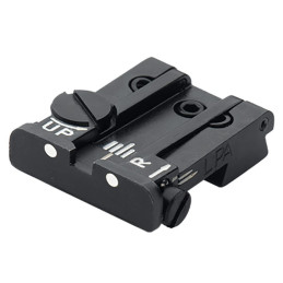Mire arrière TPU ajustable LPA Sights pour Colt Gov't 1911-A1