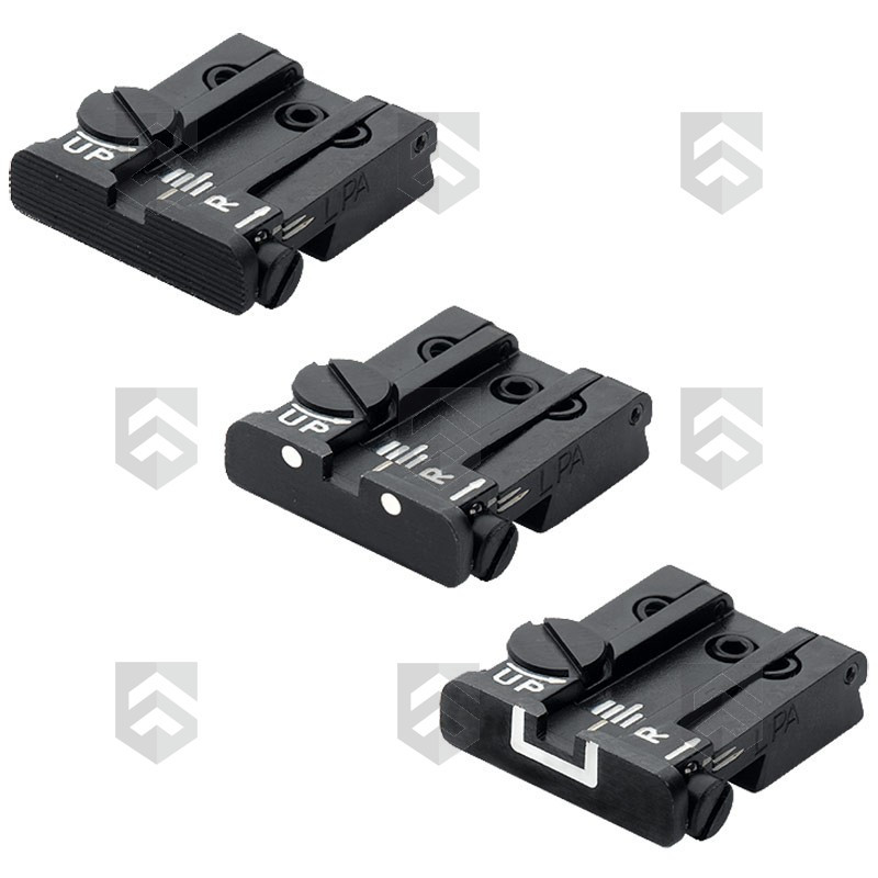 Mire arrière TPU ajustable LPA Sights pour Ruger Cal.22
