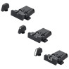 Mire arrière avec guidon SPR ajustable LPA Sights pour Glock