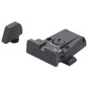 Mire arrière avec guidon SPR ajustable LPA Sights pour Glock