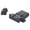Mire arrière avec guidon SPR ajustable LPA Sights pour Glock