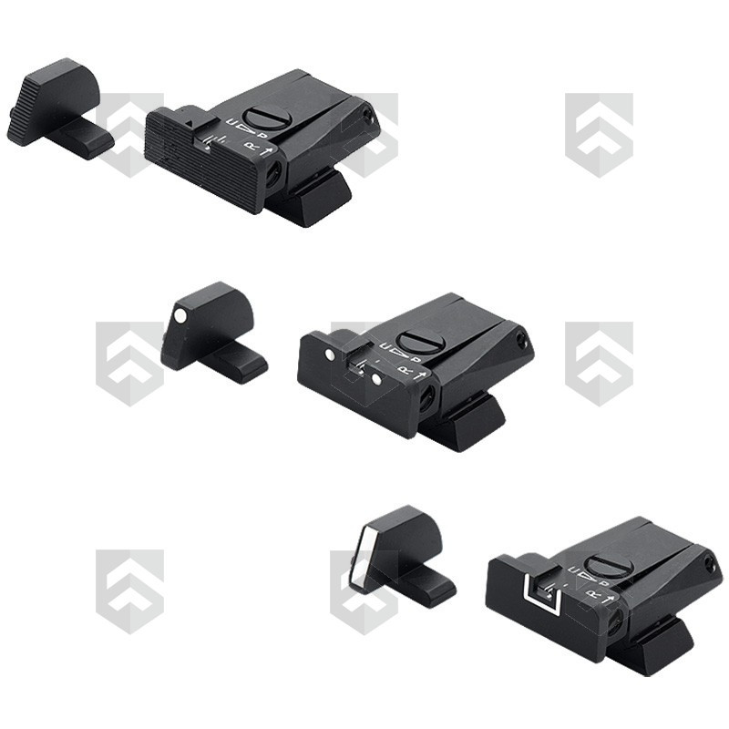 Mire arrière avec guidon SPR ajustable LPA Sights pour H&K