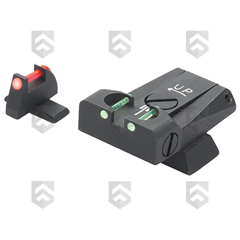 Mire arrière avec guidon TTF ajustable LPA Sights pour H&K