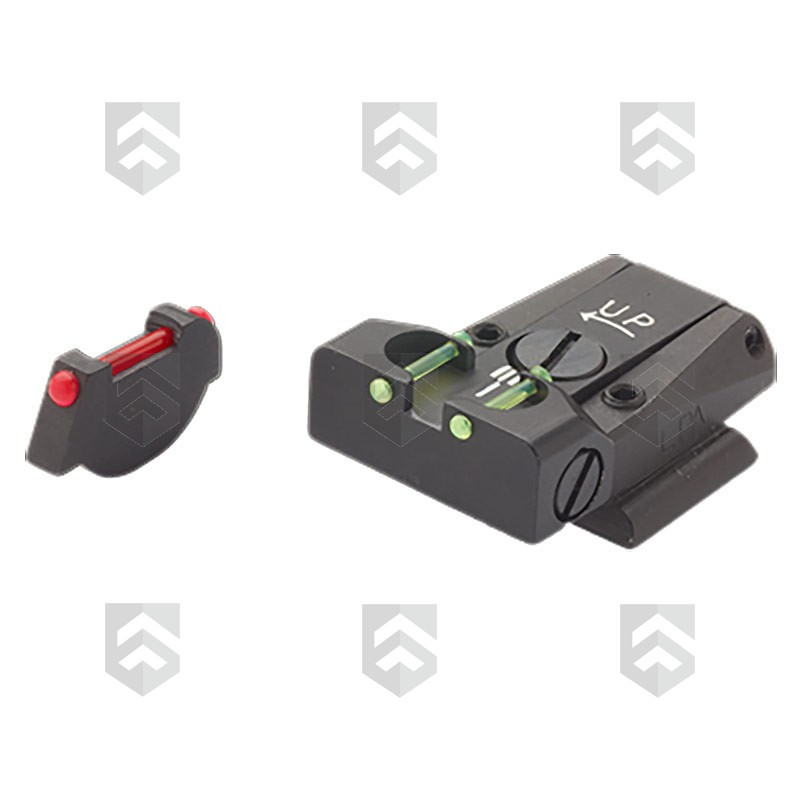 Mire arrière avec guidon TTF ajustable LPA Sights pour Ruger P85 et P89