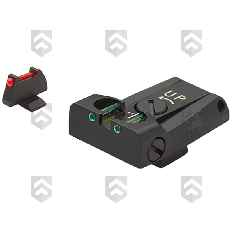 Mire arrière avec guidon TTF ajustable LPA Sights pour Beretta 92A1