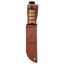 Poignard USMC Ka-Bar manche cuir