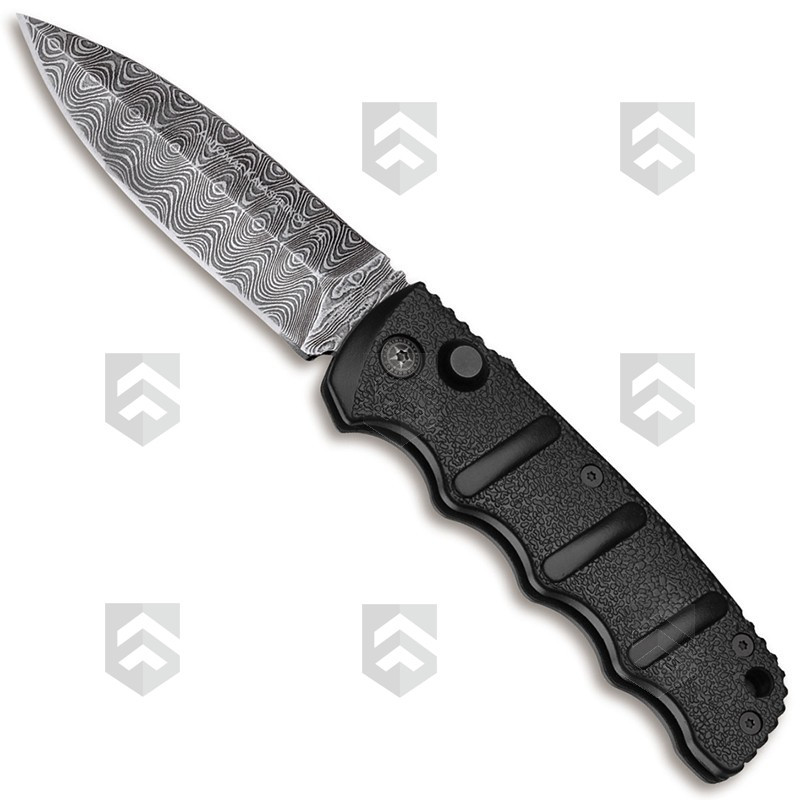 Couteau de poche Automatique KALS-74 Damas Böker Noir