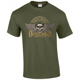 T-shirt manches courtes Summit Outdoor DEATH BEFORE DISHONOR Vert OD