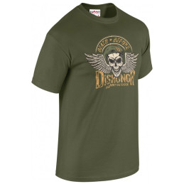 T-shirt manches courtes Summit Outdoor DEATH BEFORE DISHONOR Vert OD