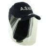 Casquette Brodée ASVP avec visière protection de lutte Covid 19 amovible
