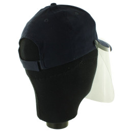 Casquette Brodée ASVP avec visière protection de lutte Covid 19 amovible