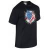 T-shirt manches courtes Summit Outdoor ETOILE US Noir