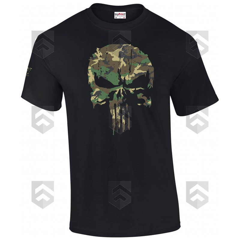 T-shirt manches courtes Summit Outdoor PUNISHER logo Woodland