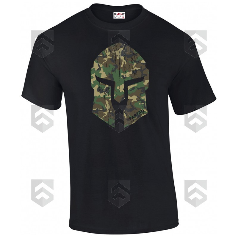 T-shirt manches courtes Summit Outdoor SPARTAN logo Woodland