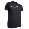 T-shirt Imprimé Gendarmerie Mobile Noir avec supports Velcro