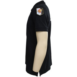 Polo Gendarmerie Equipe Cynophile Noir Imprimé avec supports Velcro