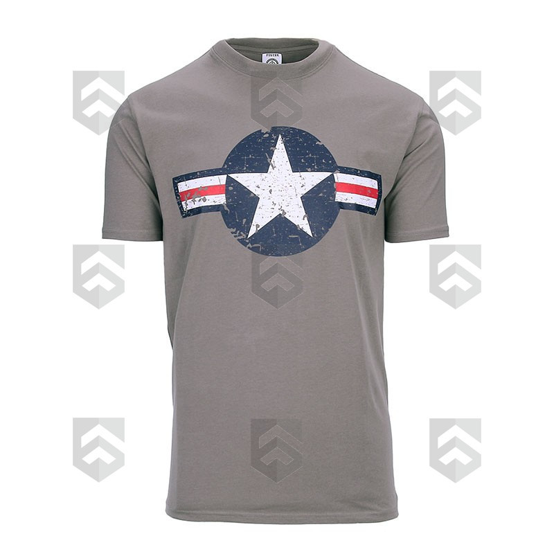 T-shirt manches courtes US Air Force Fostex Gris